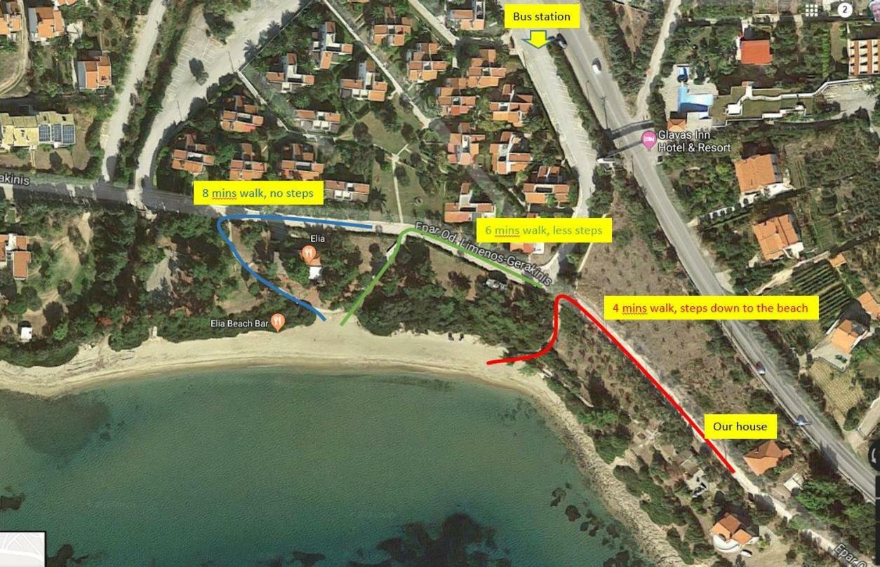 Gerakina Beach Cottage Pszakúdia Kültér fotó